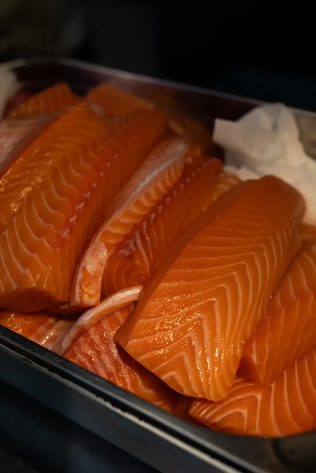 Frischer Lachs für unser Sushi